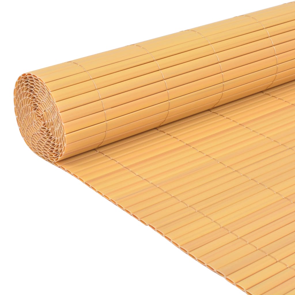 Kaksipuolinen puutarha-aita PVC 90x500 cm keltainen - Sisustajankoti.fi