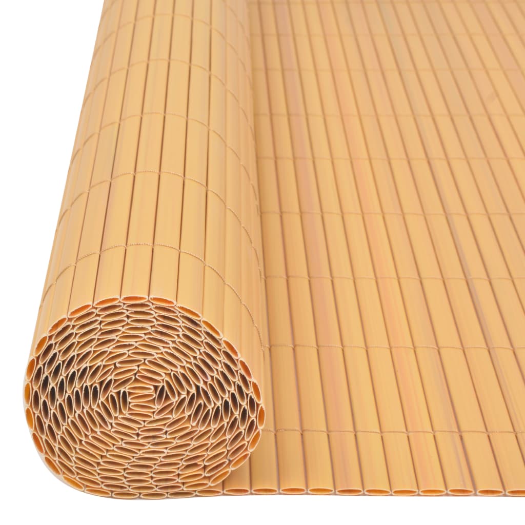Kaksipuolinen puutarha-aita PVC 90x500 cm keltainen - Sisustajankoti.fi