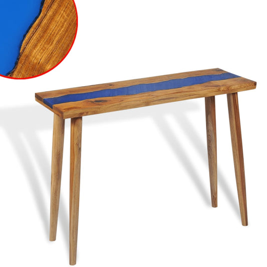 Sivupöytä tiikki hartsi 100x35x75 cm - Sisustajankoti.fi