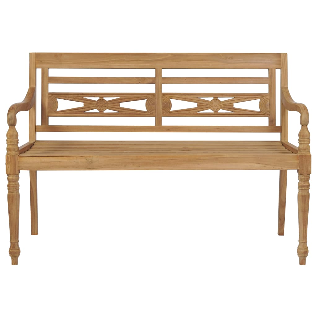 Batavia-penkki 120 cm tiikki - Sisustajankoti.fi