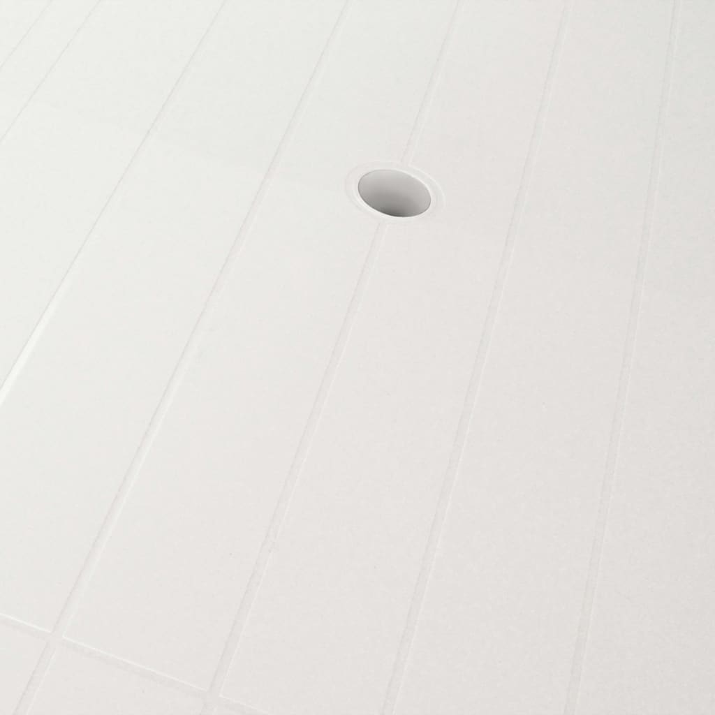 Puutarhapöytä valkoinen 126x76x72 cm muovi - Sisustajankoti.fi