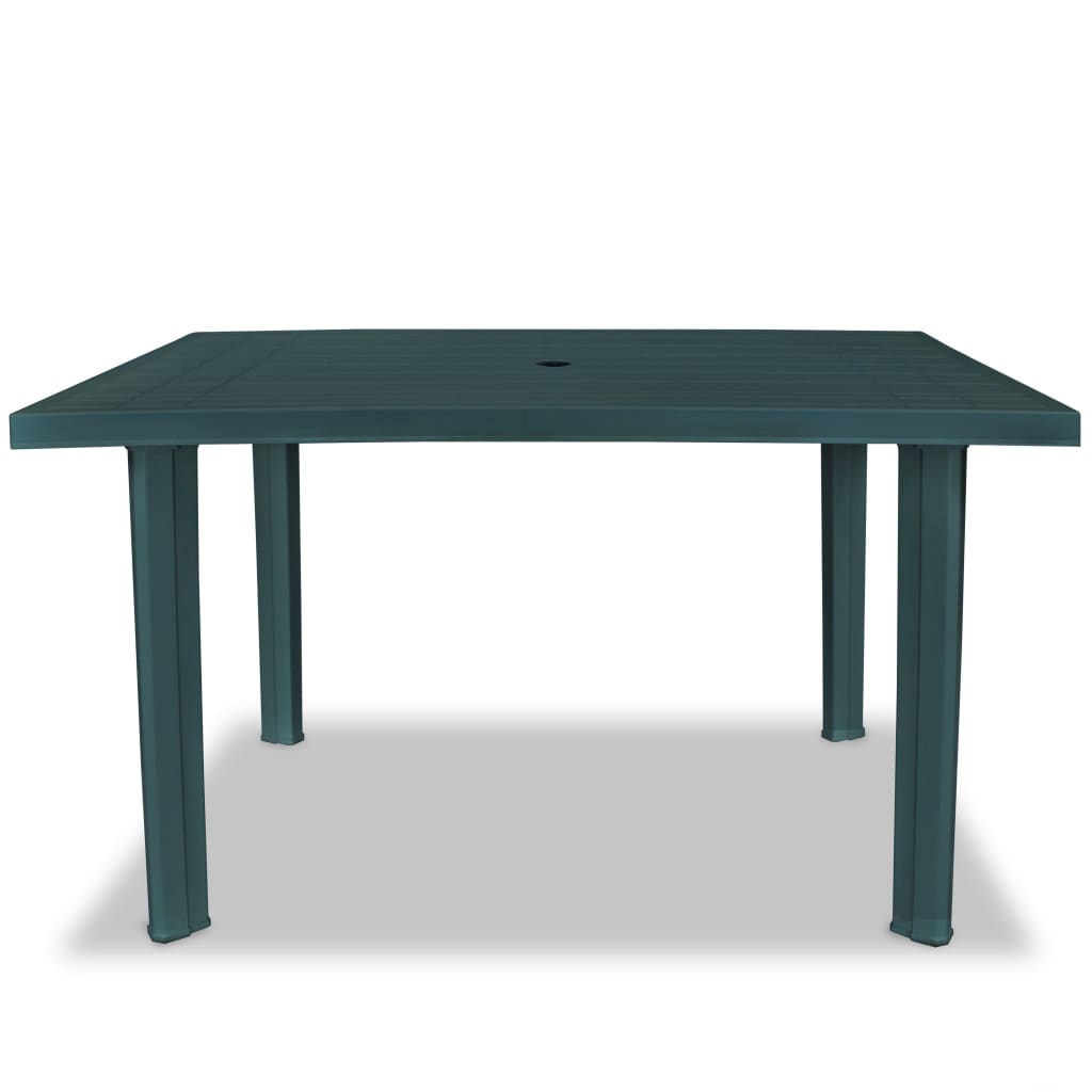 Puutarhapöytä vihreä 126x76x72 cm muovi - Sisustajankoti.fi