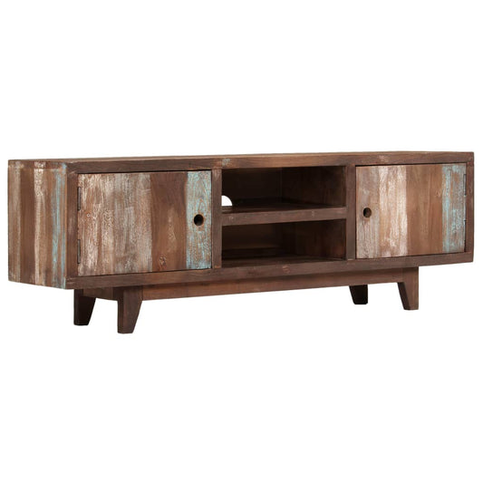 TV-taso kiinteä akaasiapuu vintagetyyli 118x30x40 cm - Sisustajankoti.fi