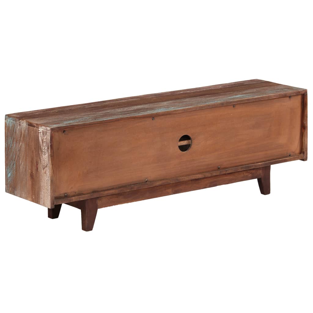 TV-taso kiinteä akaasiapuu vintagetyyli 118x30x40 cm - Sisustajankoti.fi