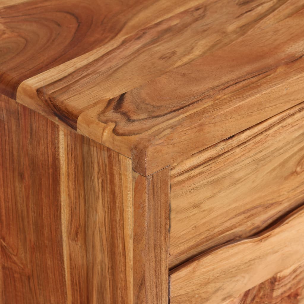 TV-taso kaiverretuilla ovilla akaasiapuu 117x30x40 cm - Sisustajankoti.fi
