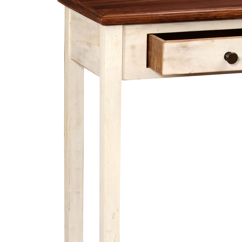 Sivupöytä kiinteä seesam- ja mangopuu 120x30x76 cm - Sisustajankoti.fi
