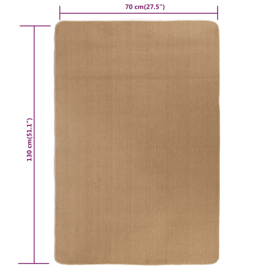 Juuttimatto lateksitaustalla 70x130 cm luonnollinen - Sisustajankoti.fi