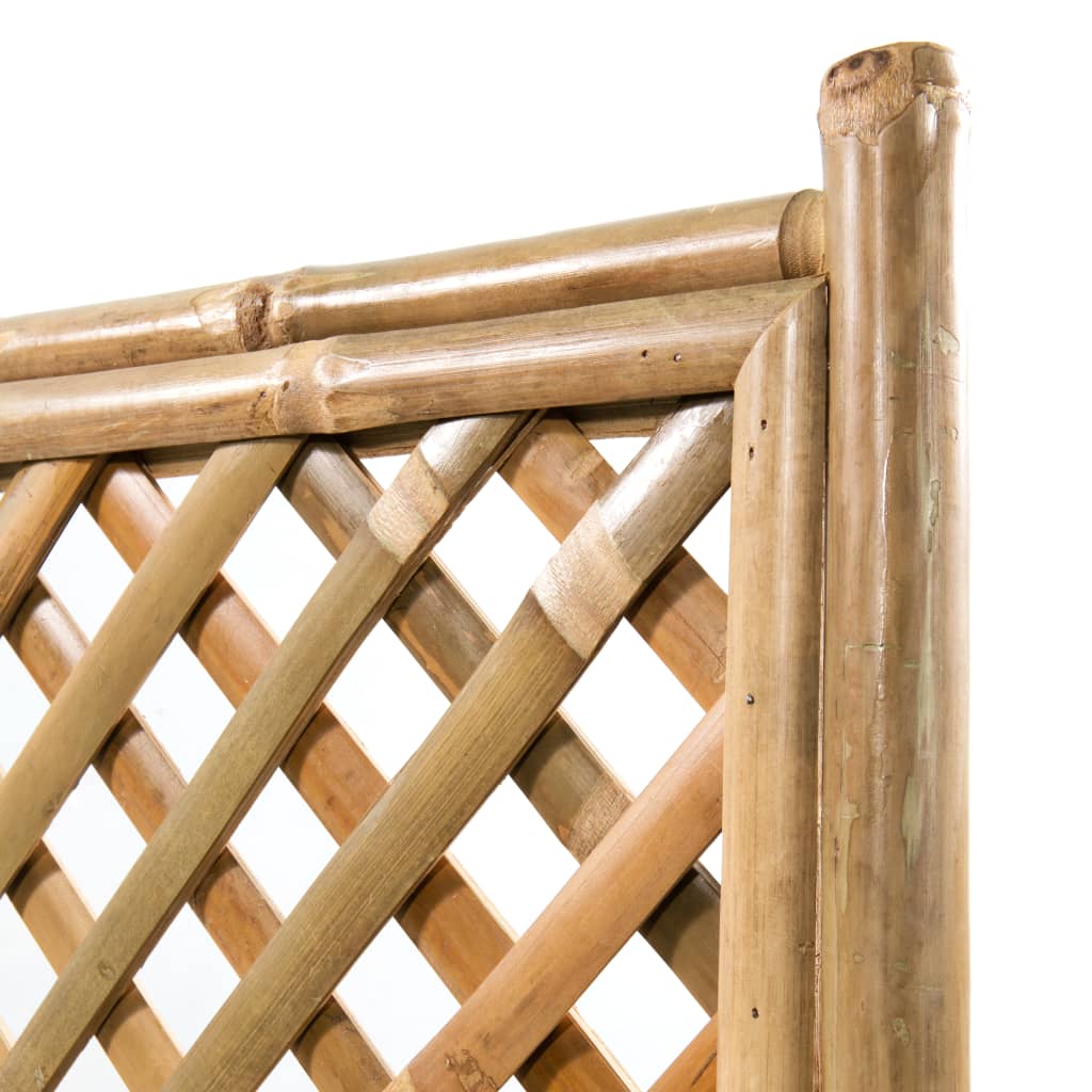 Korotettu kukkalaatikko säleiköllä bambu 40 cm - Sisustajankoti.fi