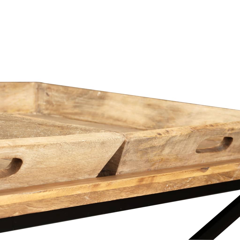 Sohvapöytä kiinteä mangopuu 110x55x42 cm - Sisustajankoti.fi