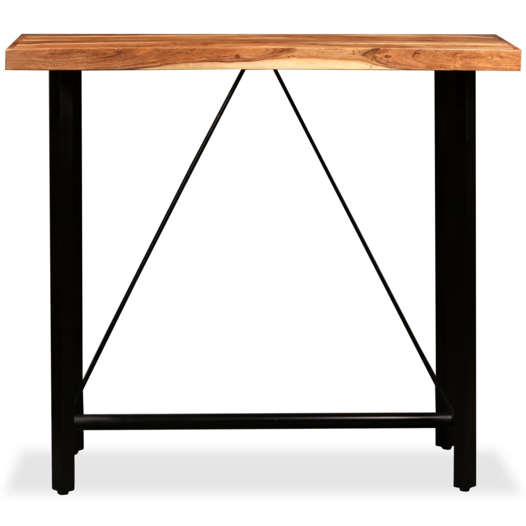 Baaripöytä täysi akaasiapuu 120x60x107 cm - Sisustajankoti.fi