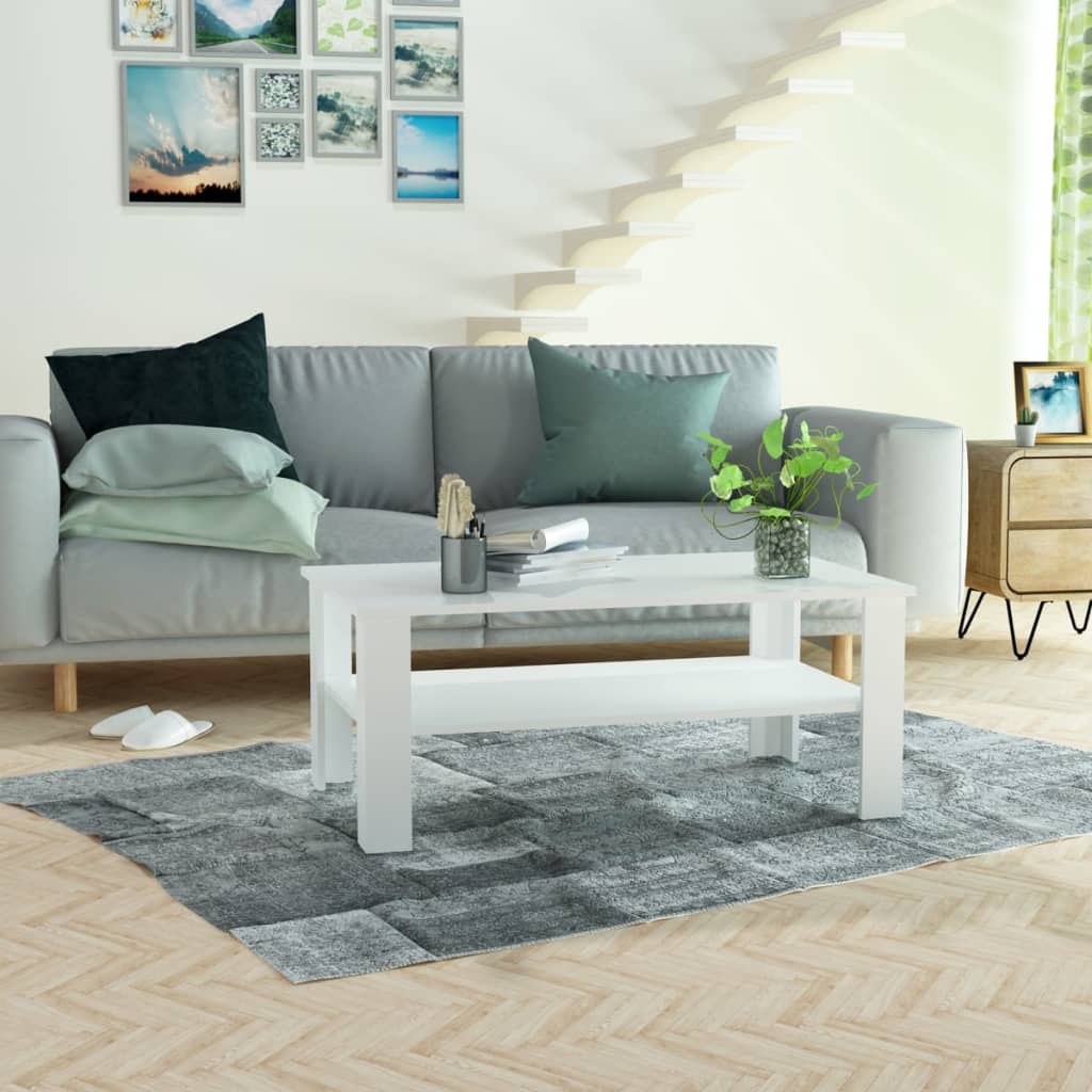 Sohvapöytä 100x59x42 cm valkoinen - Sisustajankoti.fi