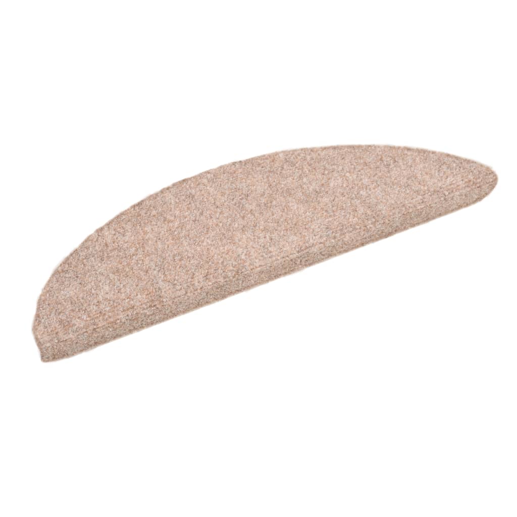 Itsekiinnittyvät porrasmatot 15kpl neulahuopa 54x16x4cm ruskea - Sisustajankoti.fi