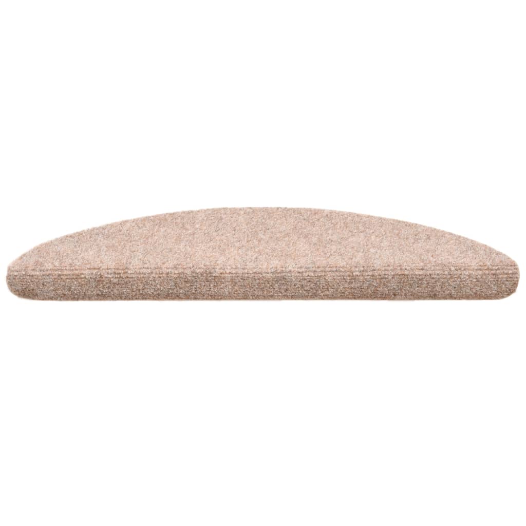 Itsekiinnittyvät porrasmatot 15kpl neulahuopa 54x16x4cm ruskea - Sisustajankoti.fi