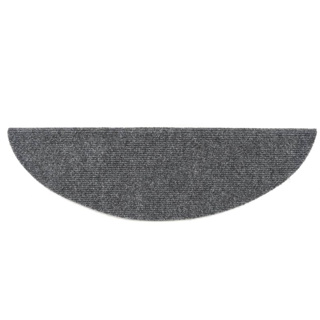 Itsekiinnittyvät porrasmatot 15kpl neulahuopa 54x16x4cm harmaa - Sisustajankoti.fi