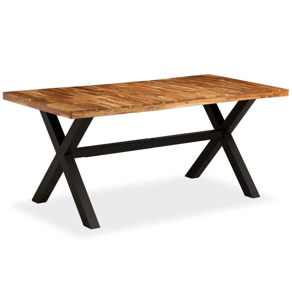 Ruokapöytä kiinteä akaasia- ja mangopuu 180x90x76 cm - Sisustajankoti.fi