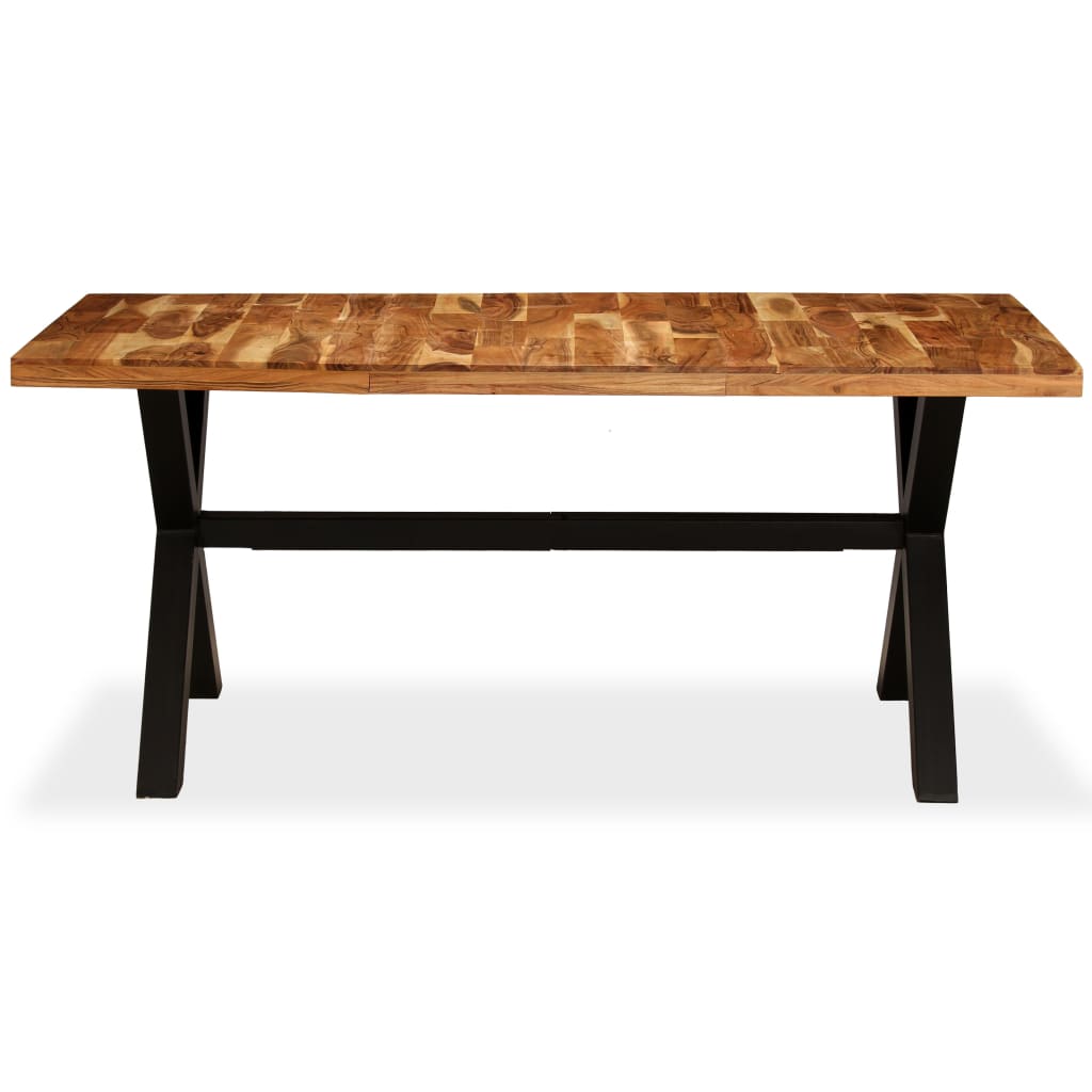 Ruokapöytä kiinteä akaasia- ja mangopuu 180x90x76 cm - Sisustajankoti.fi