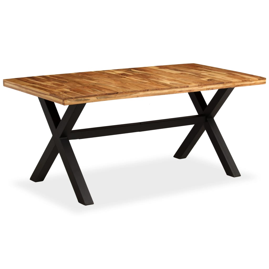 Ruokapöytä kiinteä akaasia- ja mangopuu 180x90x76 cm - Sisustajankoti.fi