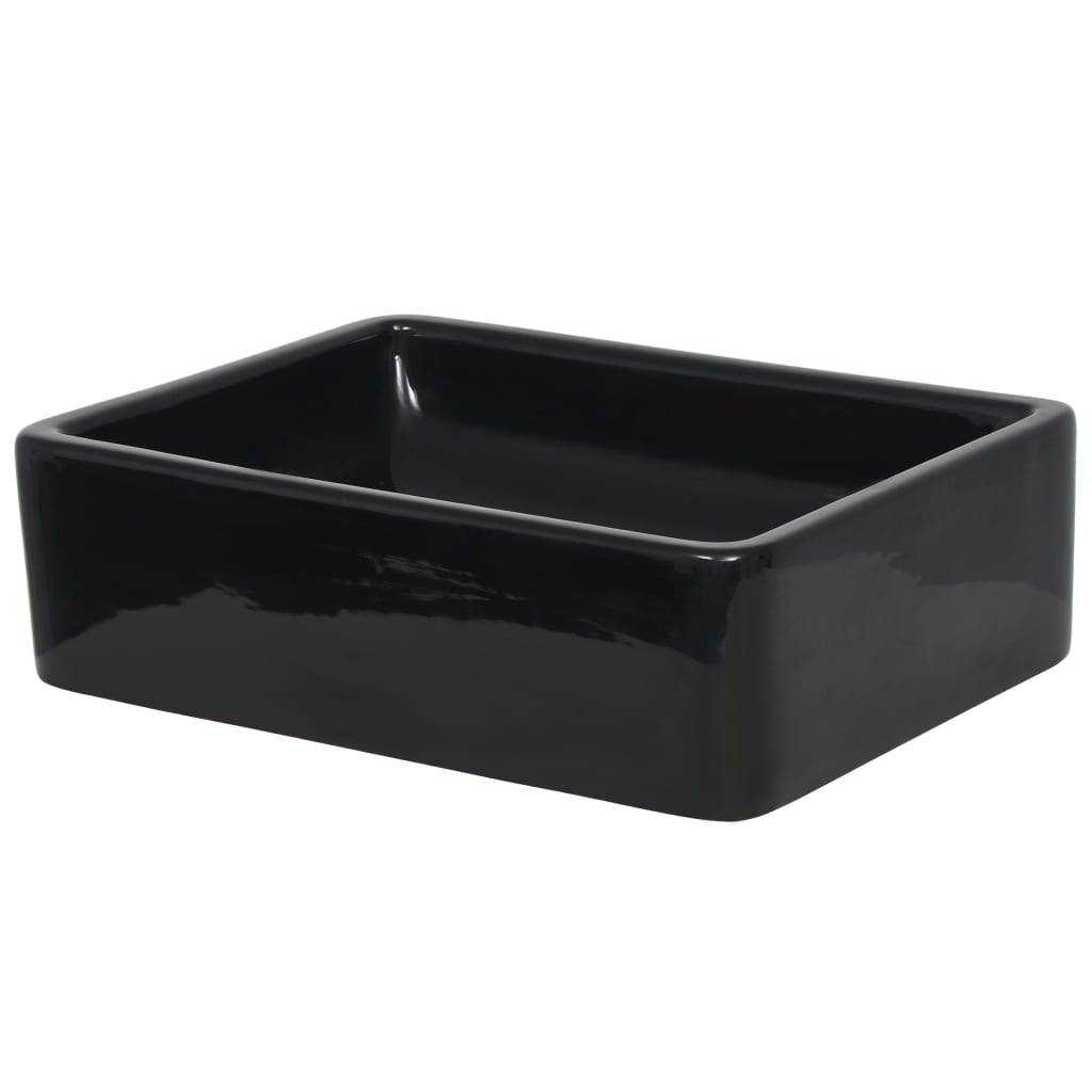 Keraaminen pesuallas suorakaide 41x30x12 cm musta - Sisustajankoti.fi
