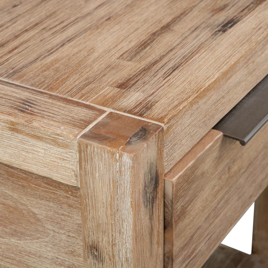 Yöpöytä laatikolla 40x30x48 cm täysi akaasiapuu - Sisustajankoti.fi