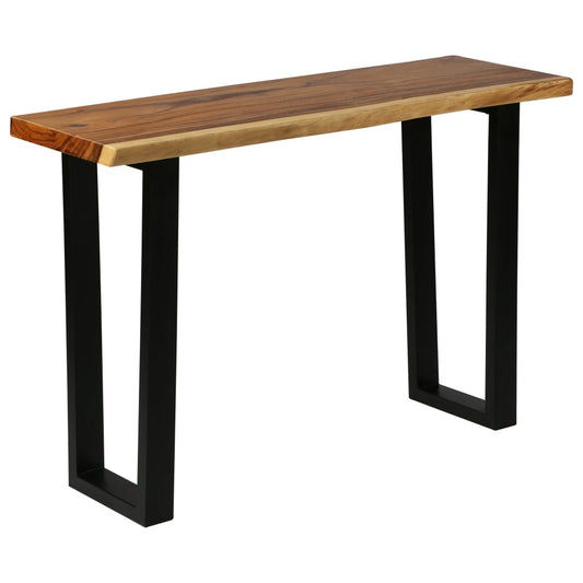 Konsolipöytä kiinteä sadepuu 110x35x75 cm - Sisustajankoti.fi