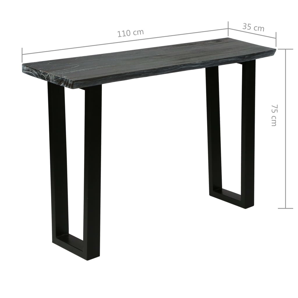 Konsolipöytä mindipuu 110x35x75 cm harmaa - Sisustajankoti.fi