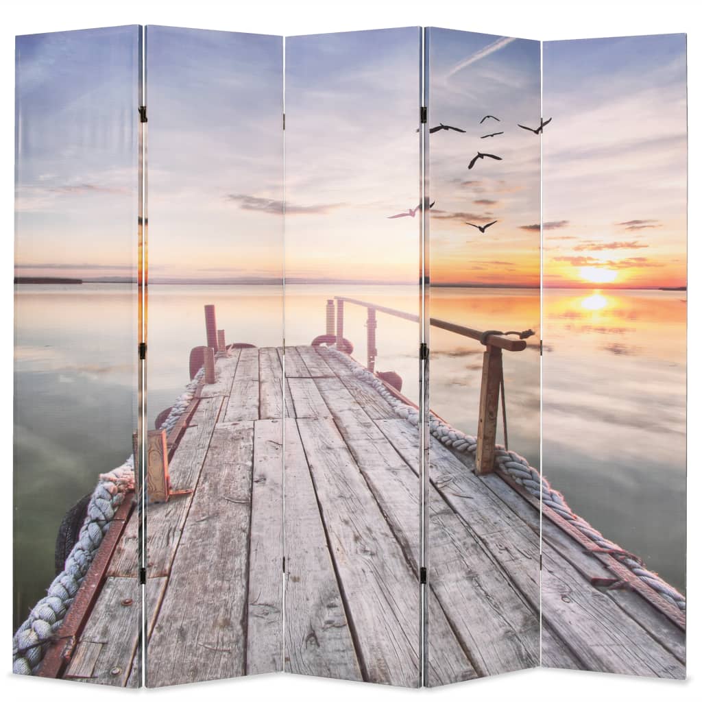 Taitettava tilanjakaja 200x170 cm järvi - Sisustajankoti.fi
