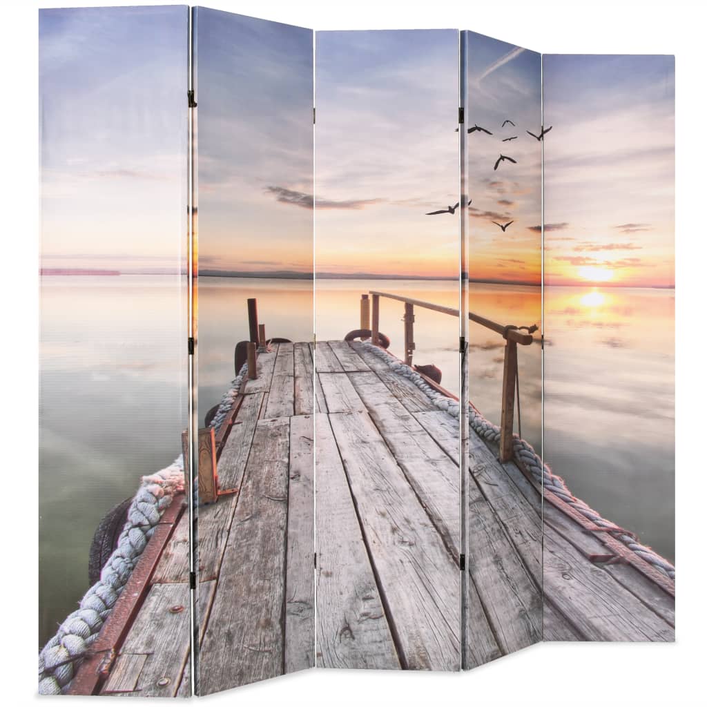 Taitettava tilanjakaja 200x170 cm järvi - Sisustajankoti.fi