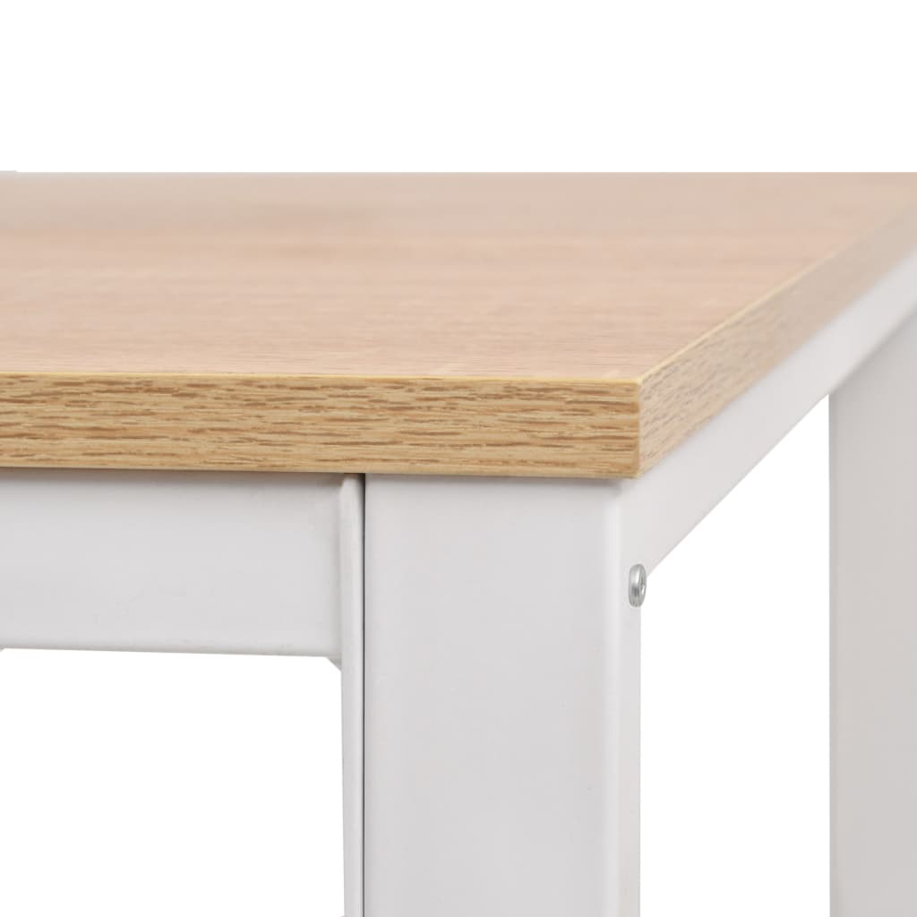 Kirjoituspöytä 120x60x75 cm tammi ja valkoinen - Sisustajankoti.fi