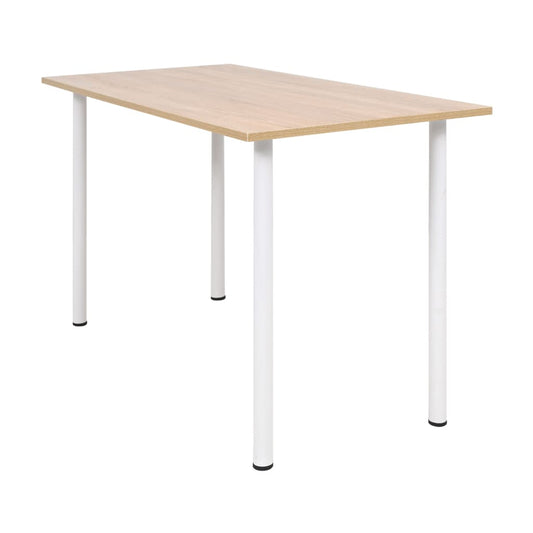 Ruokapöytä 120x60x73 cm tammi ja valkoinen - Sisustajankoti.fi