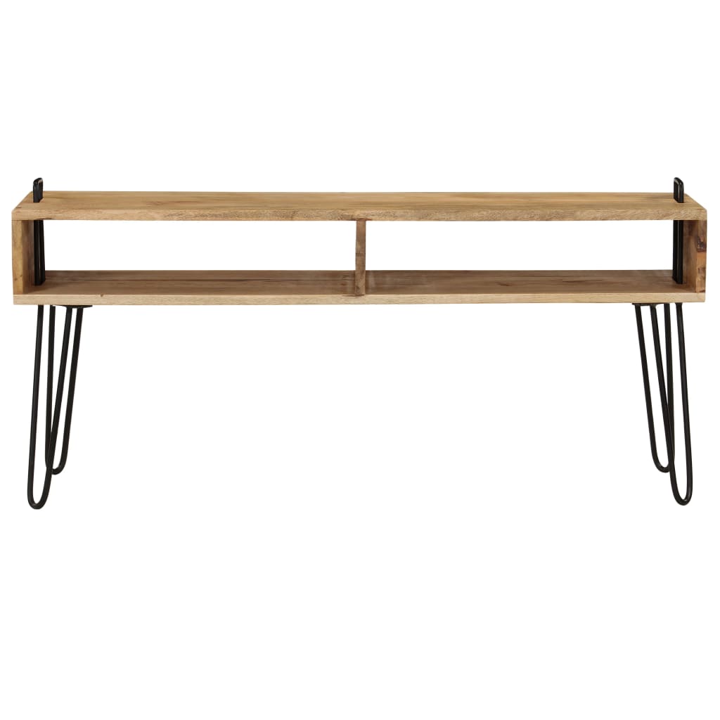 TV-taso kiinteä mangopuu 110x35x45 cm - Sisustajankoti.fi