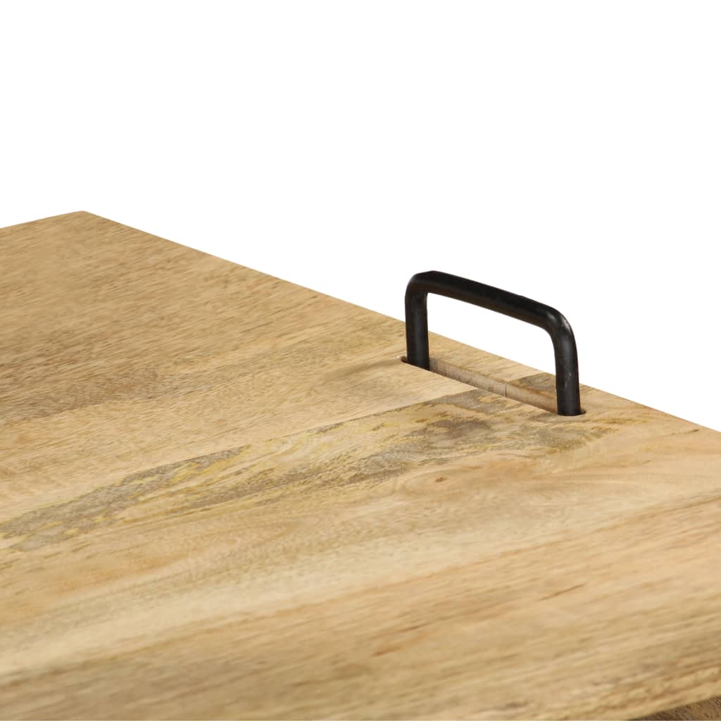 TV-taso kiinteä mangopuu 110x35x45 cm - Sisustajankoti.fi
