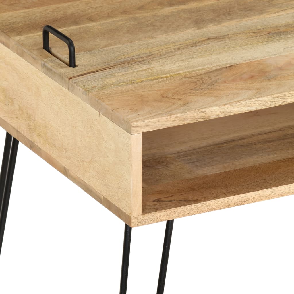 TV-taso kiinteä mangopuu 110x35x45 cm - Sisustajankoti.fi