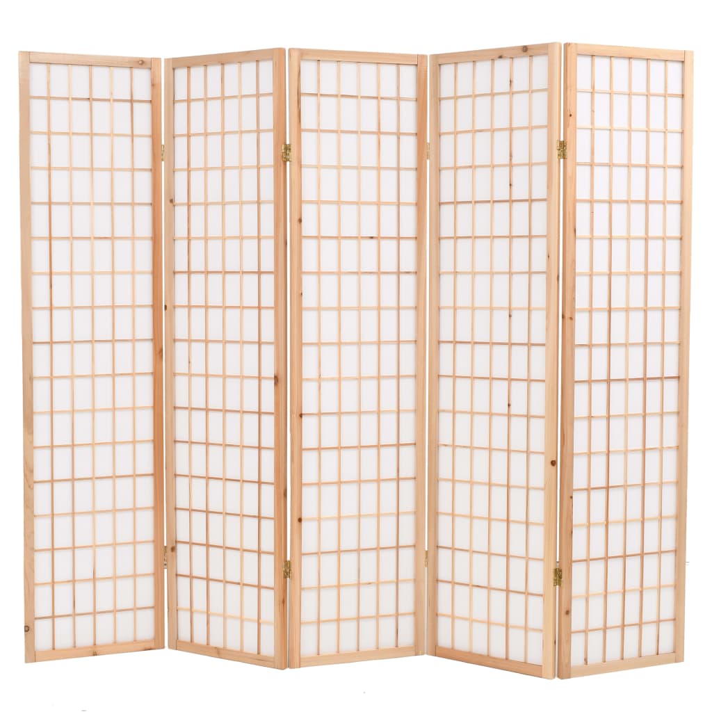 Tilanjakaja 5 paneelia japanilaistyylinen 200x170cm - Sisustajankoti.fi