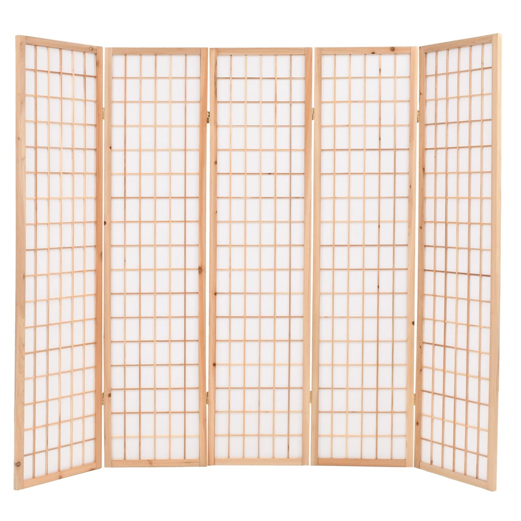 Tilanjakaja 5 paneelia japanilaistyylinen 200x170cm - Sisustajankoti.fi