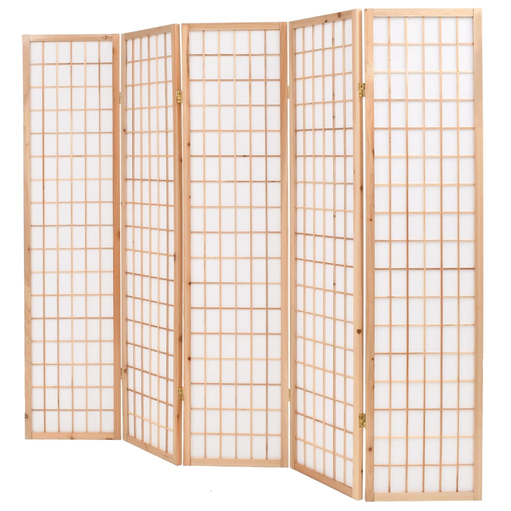 Tilanjakaja 5 paneelia japanilaistyylinen 200x170cm - Sisustajankoti.fi