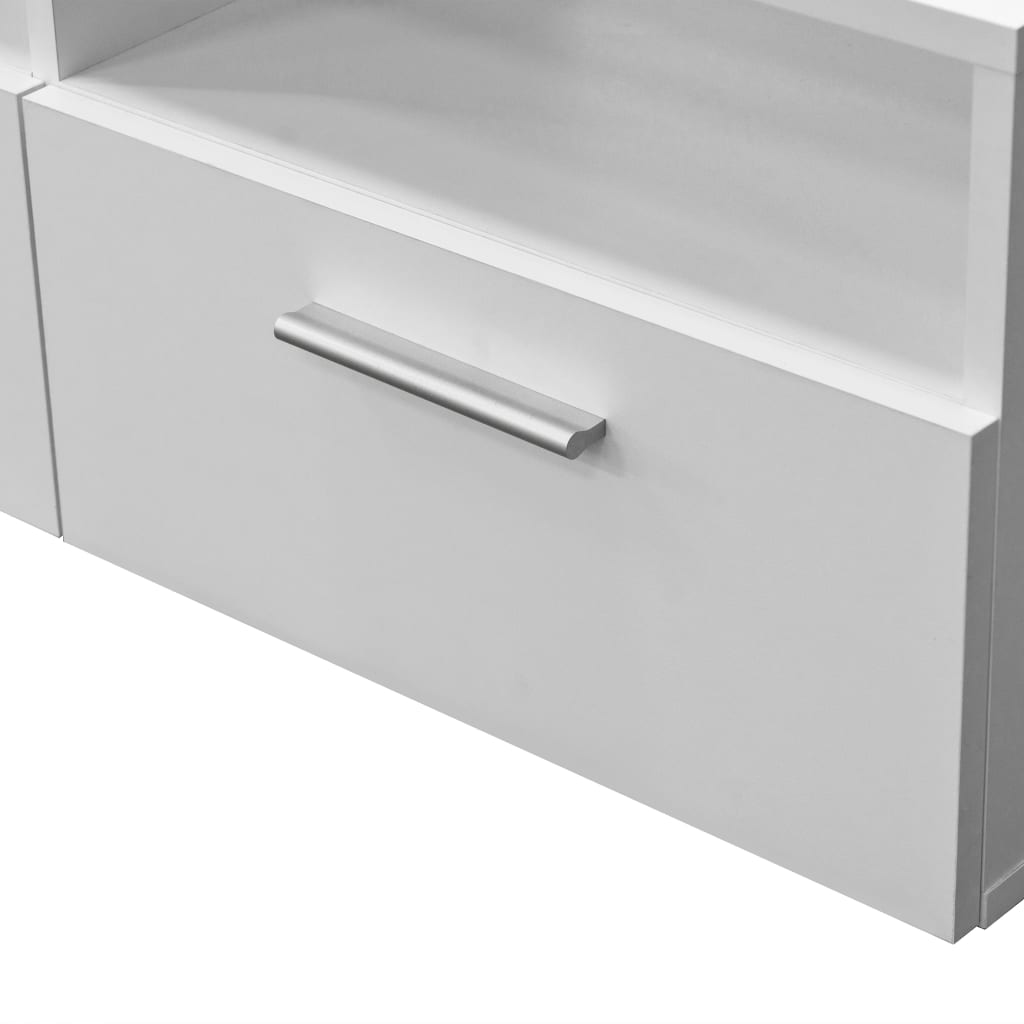 TV-tasot 2 kpl 95x35x36 cm valkoinen - Sisustajankoti.fi