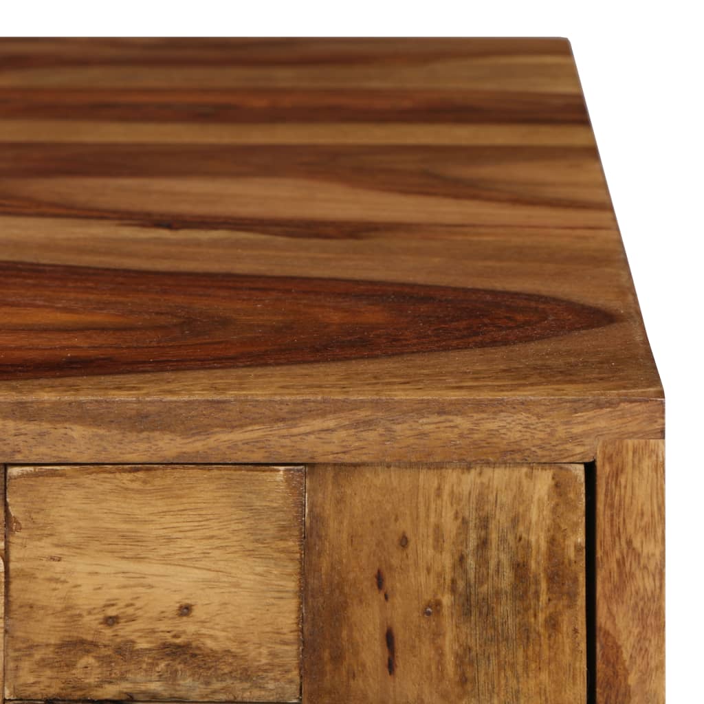 Sohvapöytä kiinteä hunajaviimeistelty seesampuu 110x50x37 cm - Sisustajankoti.fi