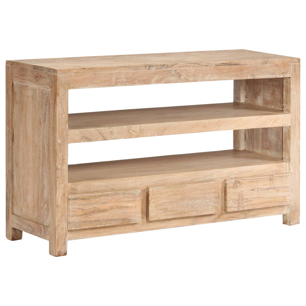 TV-taso kiinteä akaasiapuu 90x30x55 cm vaaleanruskea - Sisustajankoti.fi