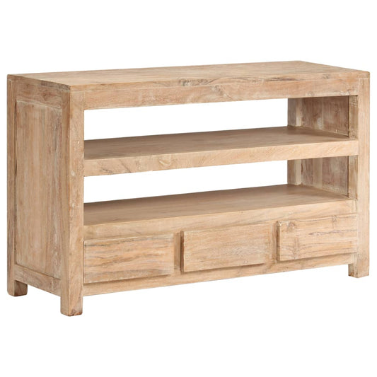 TV-taso kiinteä akaasiapuu 90x30x55 cm vaaleanruskea - Sisustajankoti.fi