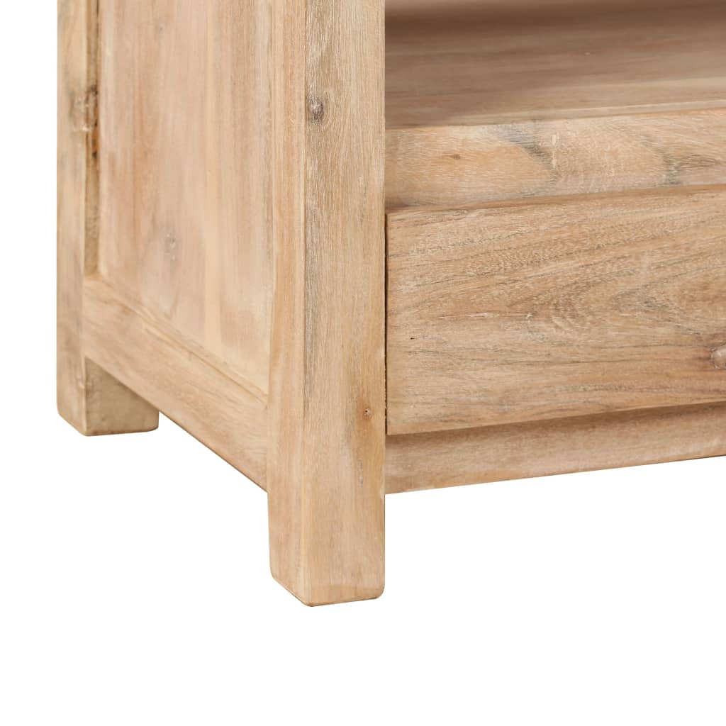 TV-taso kiinteä akaasiapuu 90x30x55 cm vaaleanruskea - Sisustajankoti.fi