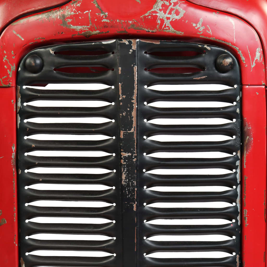 Korkea traktoripöytä mangopuu 60x150x107 cm punainen - Sisustajankoti.fi