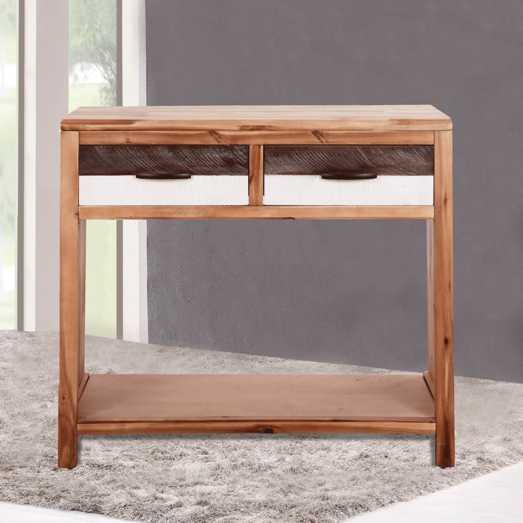 Konsolipöytä täysi akaasiapuu 86x30x75 cm - Sisustajankoti.fi