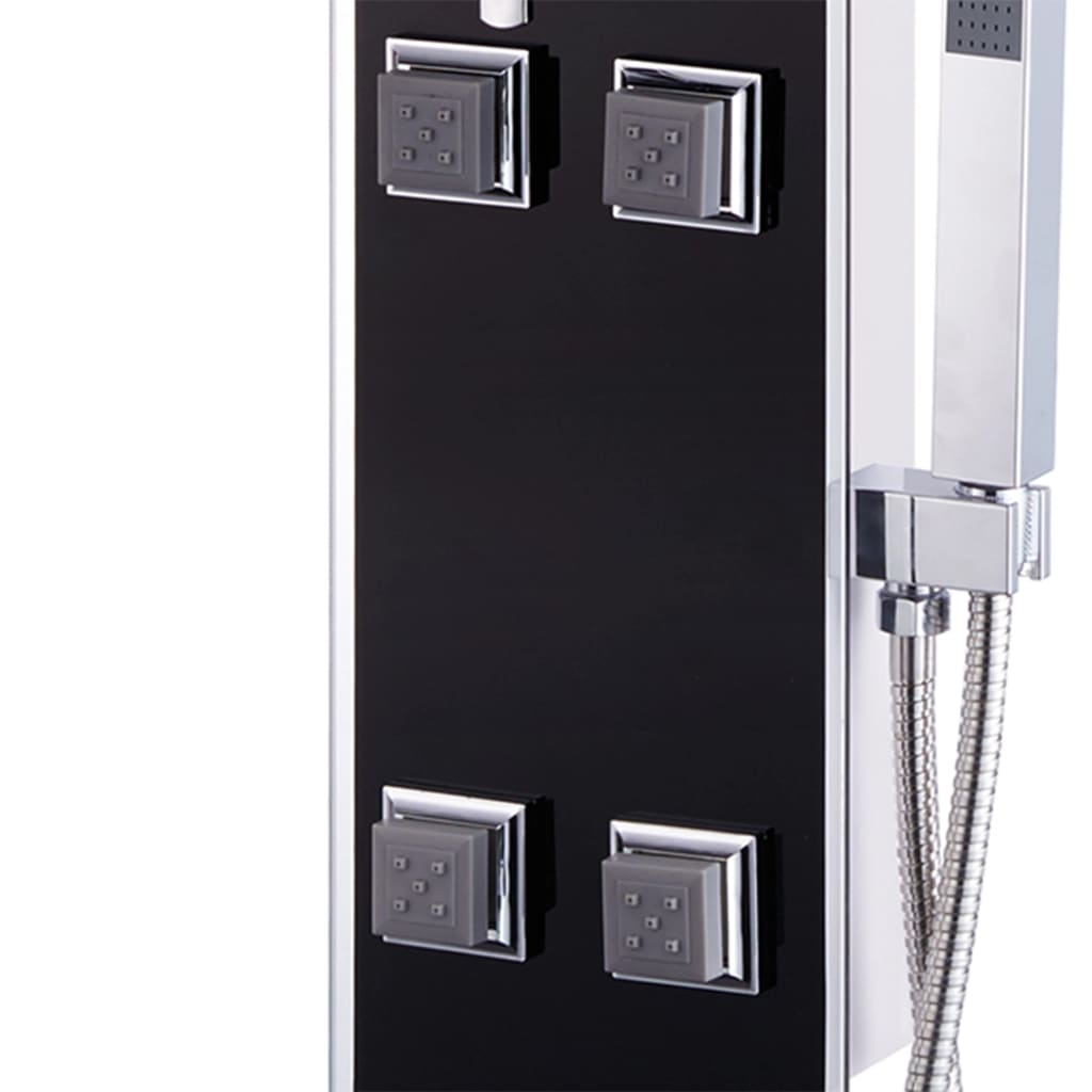 Suihkupaneeli lasi 18x42,1x120 cm musta - Sisustajankoti.fi