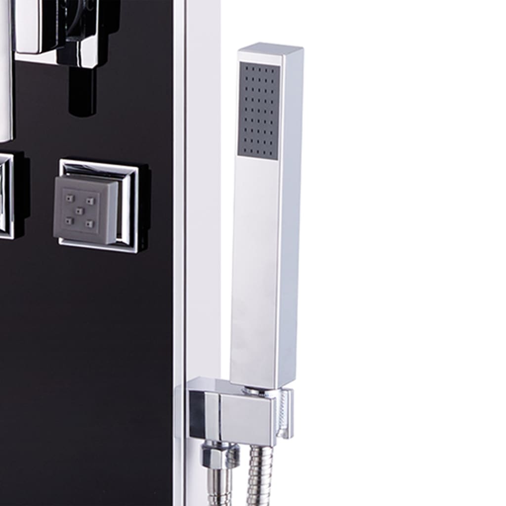 Suihkupaneeli lasi 18x42,1x120 cm musta - Sisustajankoti.fi