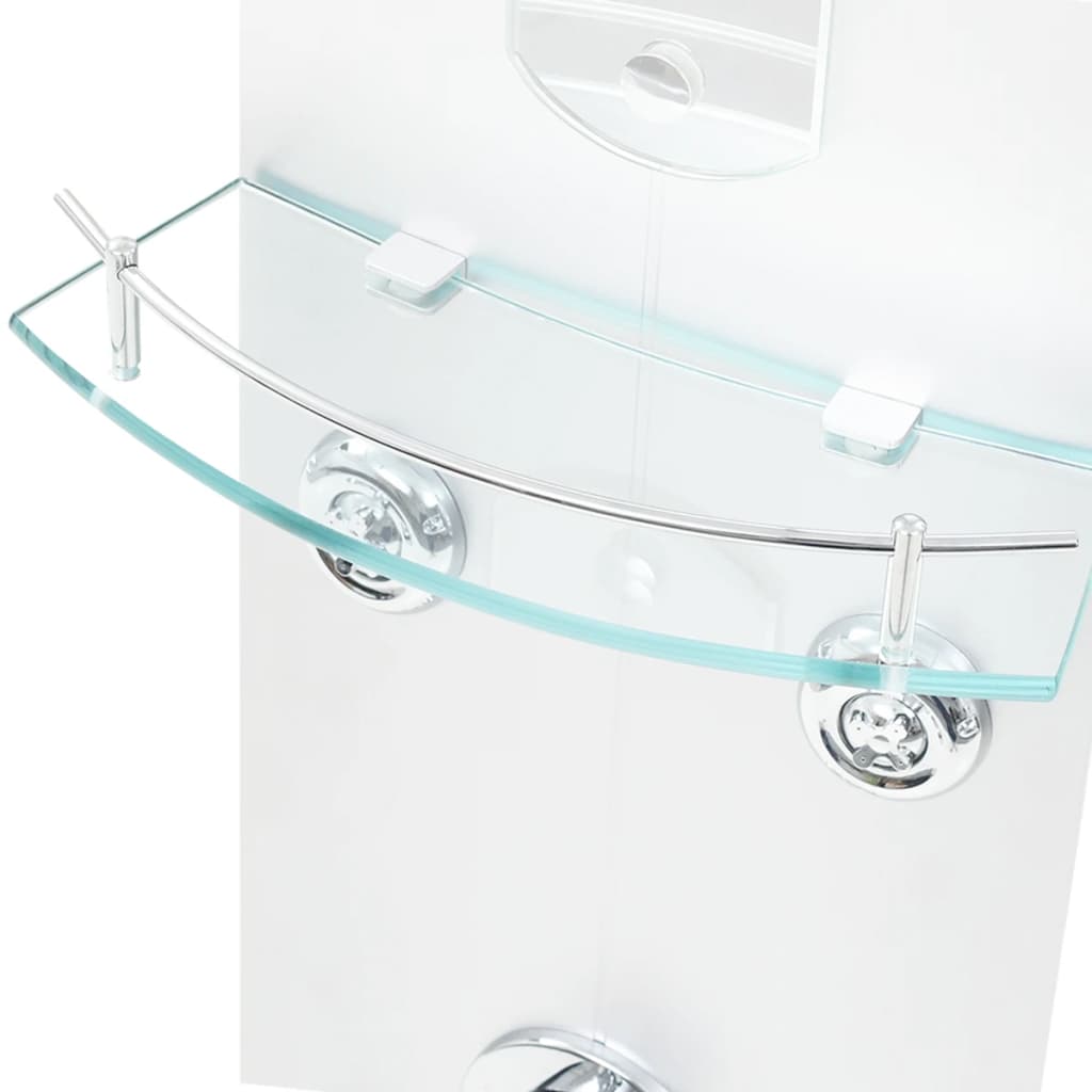 Suihkupaneeli 25x43x120 cm hopea - Sisustajankoti.fi