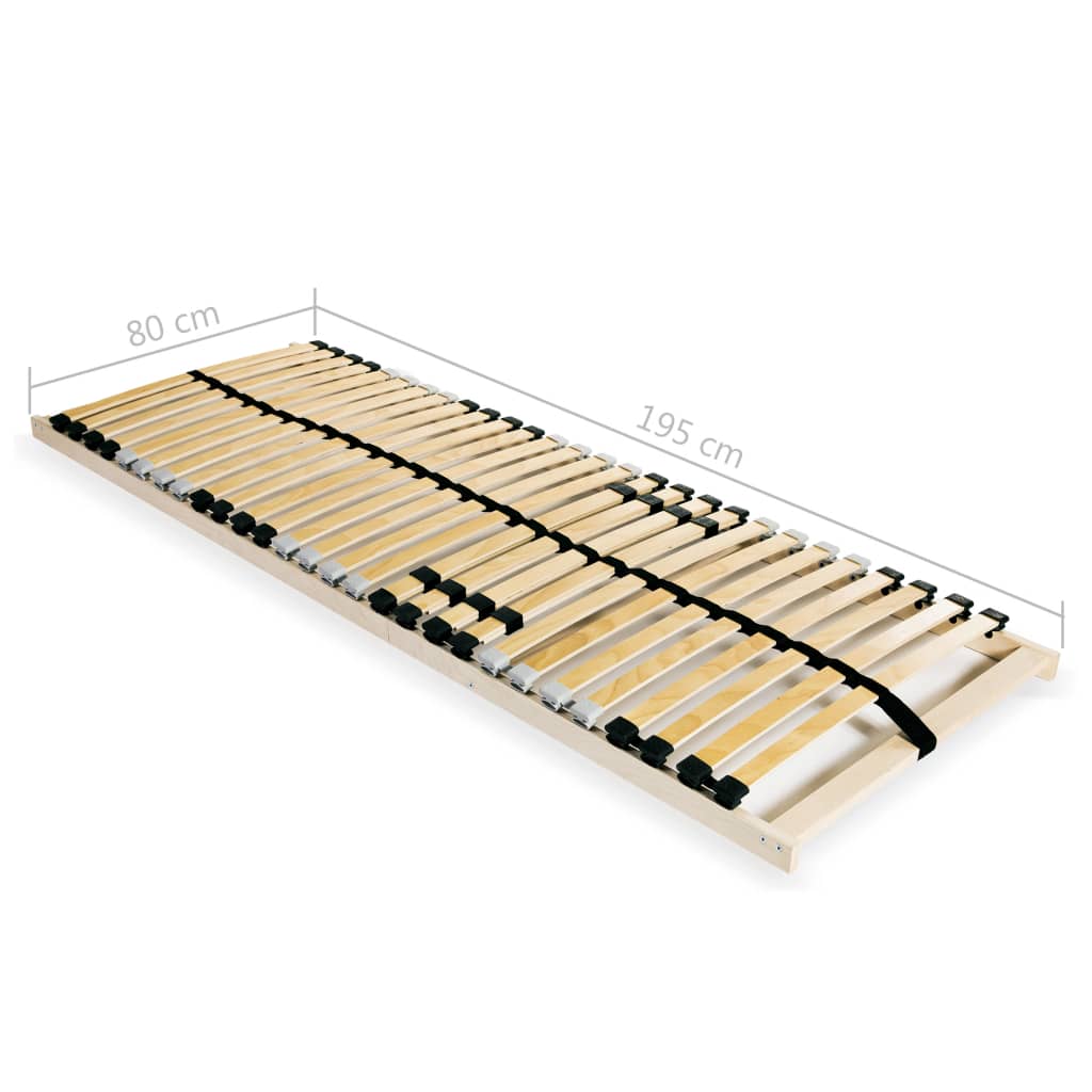 Sängyn sälepohja 28 säleellä 7 vyöhykettä 80x200 cm - Sisustajankoti.fi