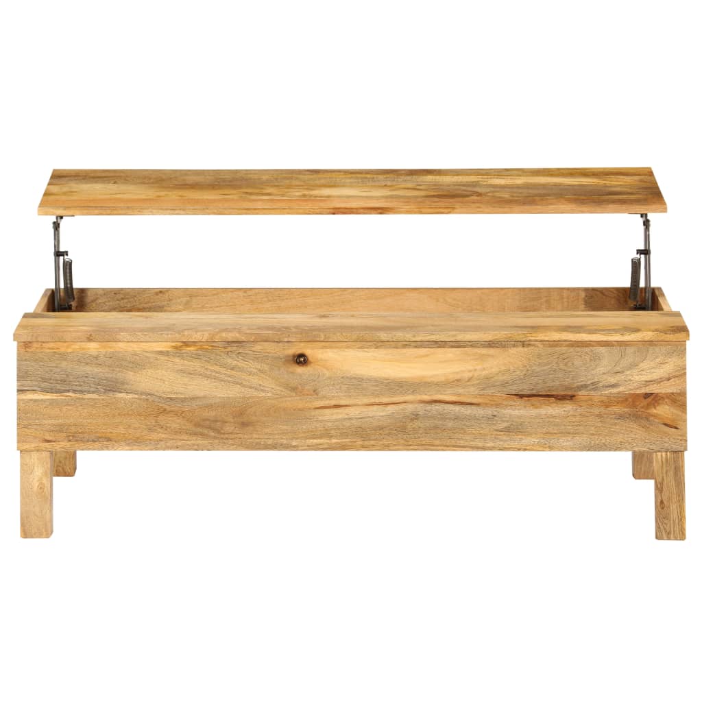Sohvapöytä kiinteä mangopuu 110x55x35 cm - Sisustajankoti.fi