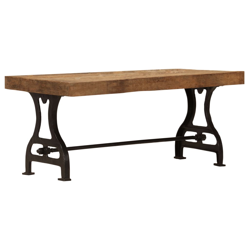 Kahvipöytä täysi kierrätetty puu 100x60x40 cm - Sisustajankoti.fi