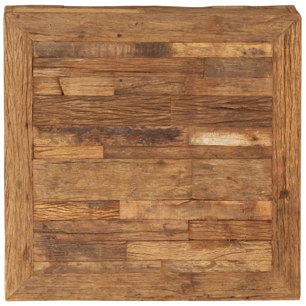 Sohvapöytä täysi kierrätetty puu 70x70x30 cm - Sisustajankoti.fi