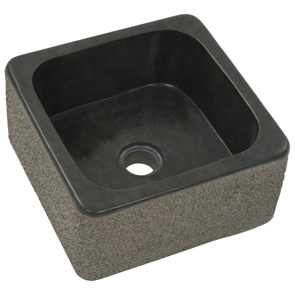 Pesuallas jokikivi 30x30x15 cm musta - Sisustajankoti.fi